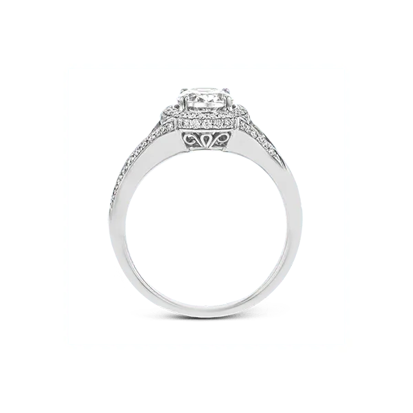 18k White Gold Semi-mount Engagement Ring Image 3 Diamond Showcase Longview, WA