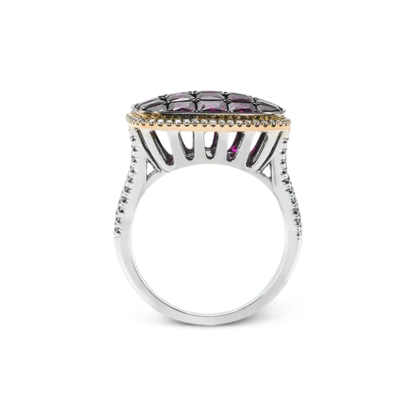 18k White & Rose Gold Gemstone Fashion Ring Image 3 Diamond Showcase Longview, WA