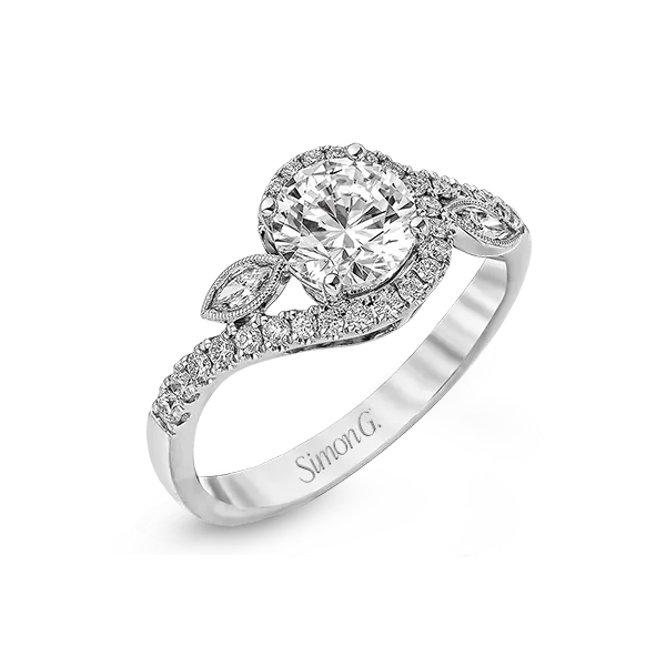 Platinum Semi-mount Engagement Ring Jim Bartlett Fine Jewelry Longview, TX