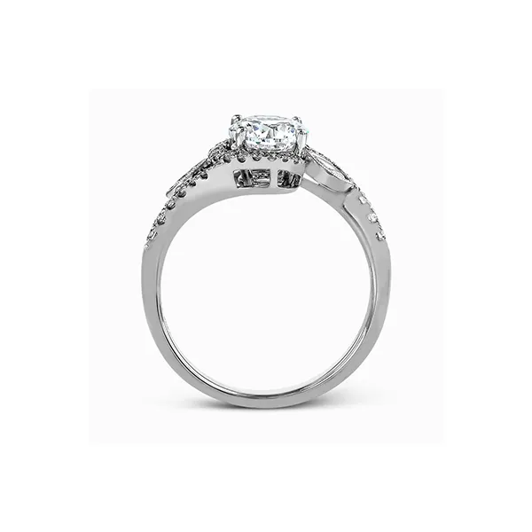 Platinum Semi-mount Engagement Ring Image 3 Jim Bartlett Fine Jewelry Longview, TX