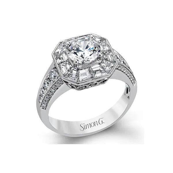 Platinum Semi-mount Engagement Ring Diamond Showcase Longview, WA