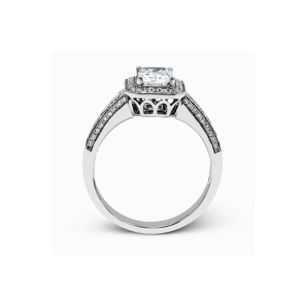 Platinum Semi-mount Engagement Ring Image 3 Diamond Showcase Longview, WA