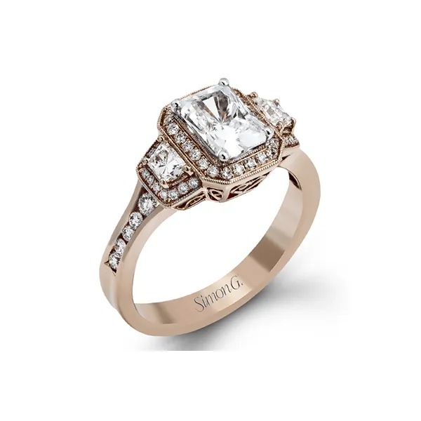 18k Rose Gold Semi-mount Engagement Ring Diamond Showcase Longview, WA