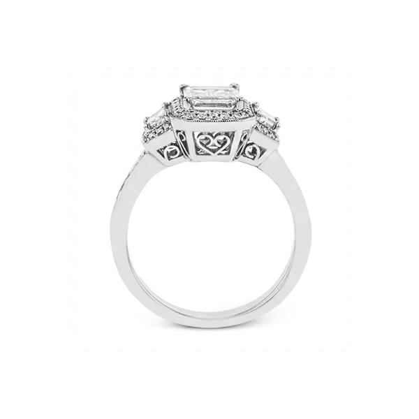 Platinum Semi-mount Engagement Ring Image 3 Diamond Showcase Longview, WA