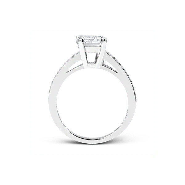 18k White Gold Semi-mount Engagement Ring Image 3 Diamond Showcase Longview, WA