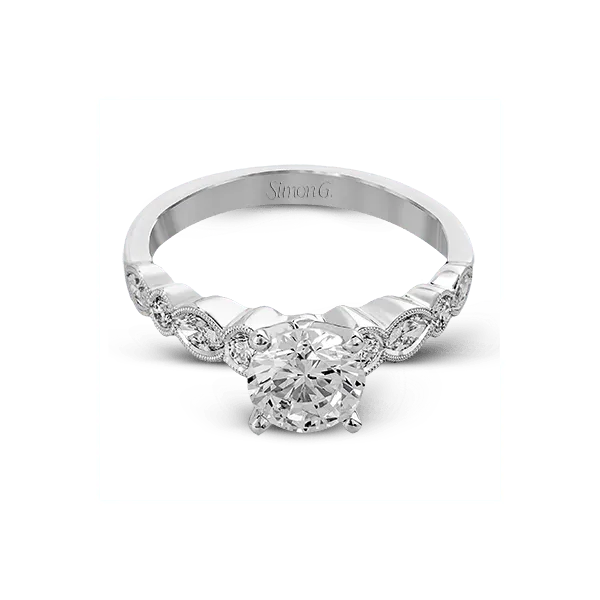 Platinum Semi-mount Engagement Ring Image 2 Diamond Showcase Longview, WA