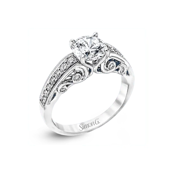 Platinum Semi-mount Engagement Ring Diamonds Direct St. Petersburg, FL