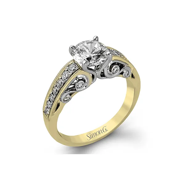 18k Yellow Gold Semi-mount Engagement Ring Diamond Showcase Longview, WA