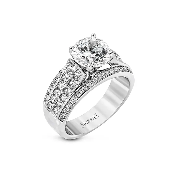 Platinum Semi-mount Engagement Ring Diamond Showcase Longview, WA