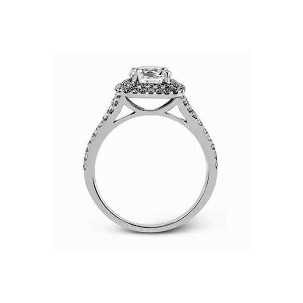 Platinum Semi-mount Engagement Ring Image 3 Diamond Showcase Longview, WA