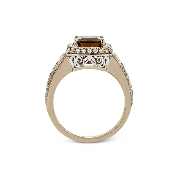 18k White & Rose Gold Gemstone Fashion Ring Image 3 Jim Bartlett Fine Jewelry Longview, TX