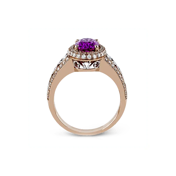 18k White & Rose Gold Gemstone Fashion Ring Image 3 Diamond Showcase Longview, WA