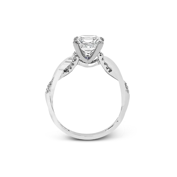 18k White Gold Semi-mount Engagement Ring Image 2 Diamond Showcase Longview, WA