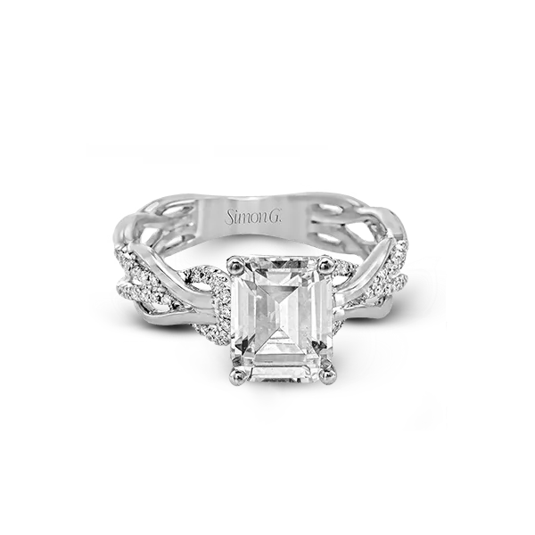 18k White Gold Semi-mount Engagement Ring Image 3 Diamond Showcase Longview, WA