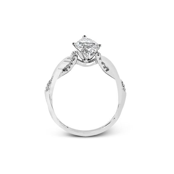 18k White Gold Semi-mount Engagement Ring Image 2 Diamond Showcase Longview, WA