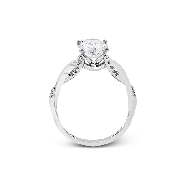 Platinum Semi-mount Engagement Ring Image 2 James & Williams Jewelers Berwyn, IL