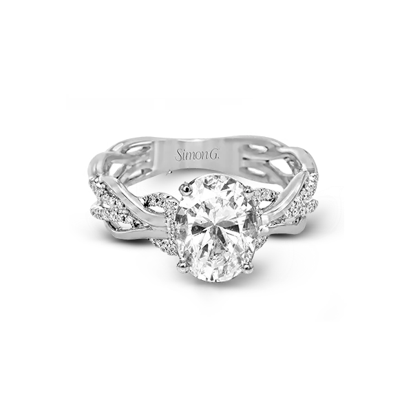 Platinum Semi-mount Engagement Ring Image 3 James & Williams Jewelers Berwyn, IL