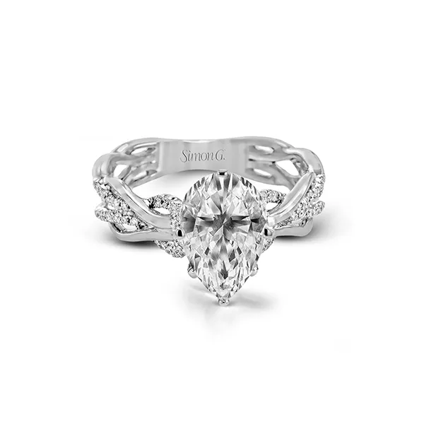 18k White Gold Semi-mount Engagement Ring James & Williams Jewelers Berwyn, IL