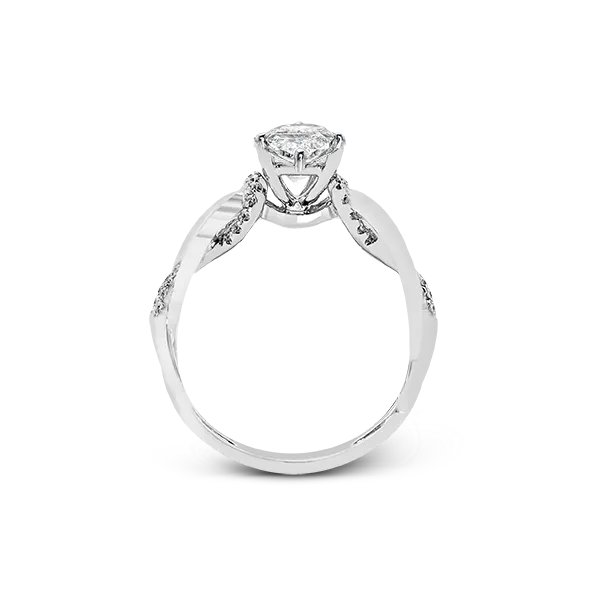 18k White Gold Semi-mount Engagement Ring Image 2 Diamond Showcase Longview, WA
