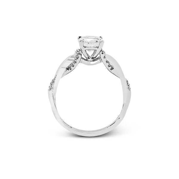 18k White Gold Semi-mount Engagement Ring Image 2 Diamond Showcase Longview, WA