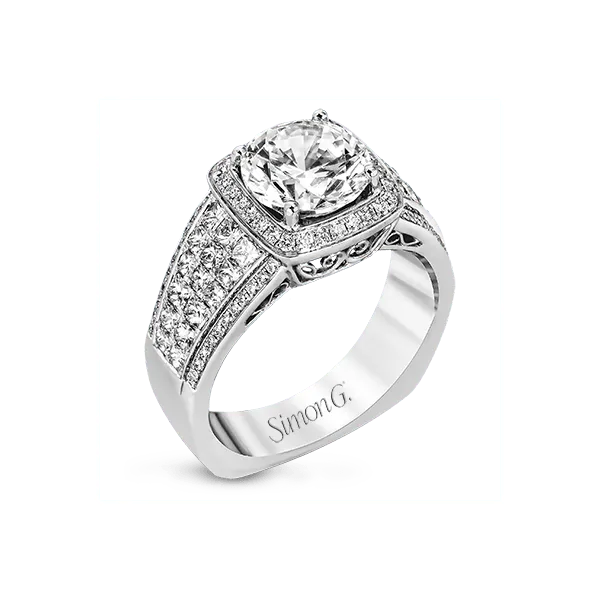 Platinum Semi-mount Engagement Ring Diamond Showcase Longview, WA
