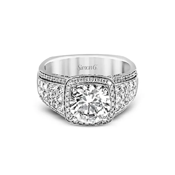 Platinum Semi-mount Engagement Ring Image 2 Diamond Showcase Longview, WA