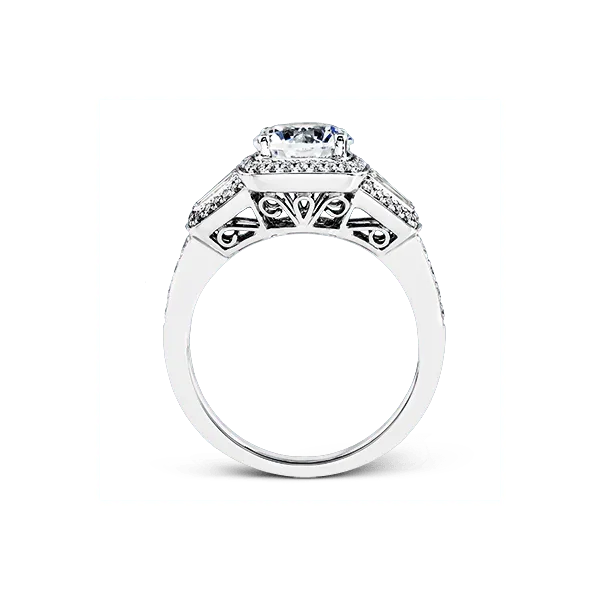 18k White Gold Semi-mount Engagement Ring Image 3 Diamond Showcase Longview, WA