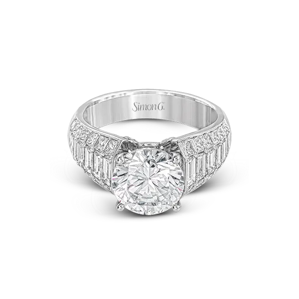 18k White Gold Semi-mount Engagement Ring Image 2 Diamond Showcase Longview, WA