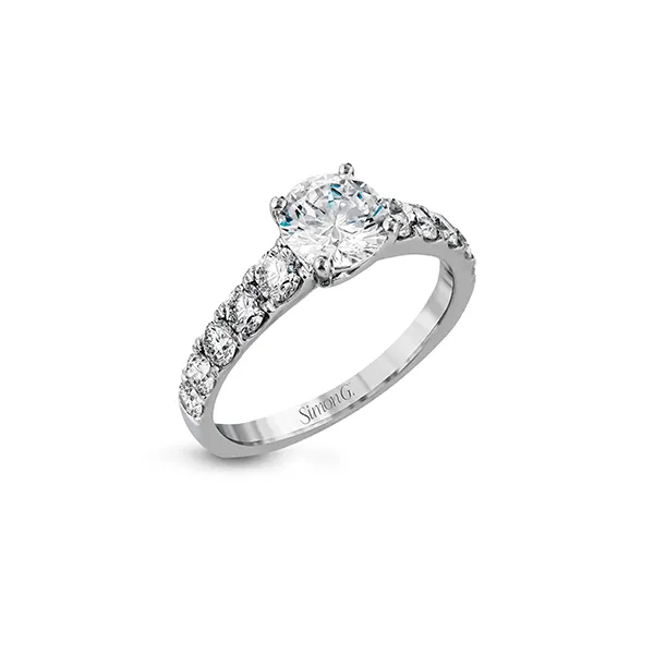 18k White Gold Semi-mount Engagement Ring Diamond Showcase Longview, WA
