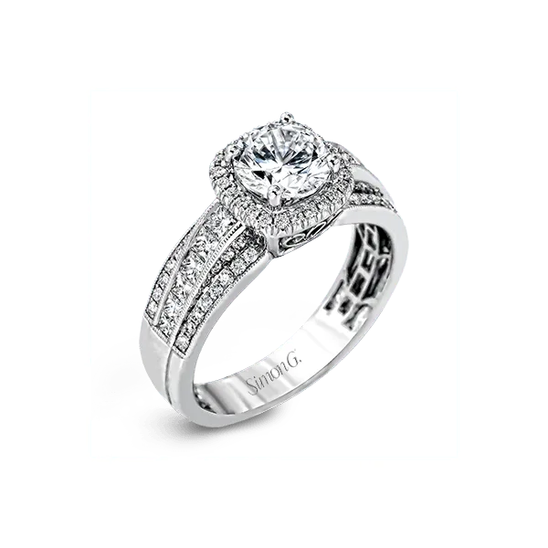 18k White Gold Semi-mount Engagement Ring Diamond Showcase Longview, WA