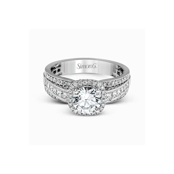 18k White Gold Semi-mount Engagement Ring Image 2 Diamond Showcase Longview, WA