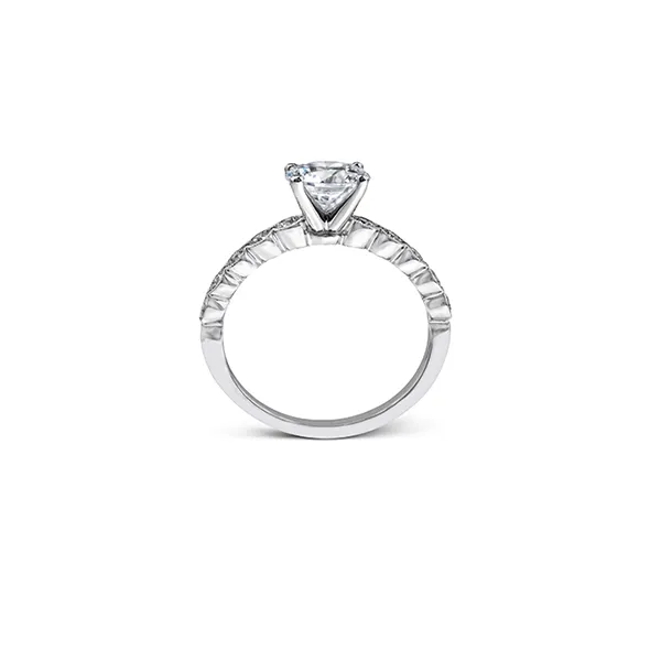 Platinum Semi-mount Engagement Ring Image 3 Diamond Showcase Longview, WA