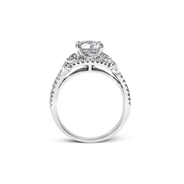 18k White Gold Semi-mount Engagement Ring Image 2 Diamond Showcase Longview, WA