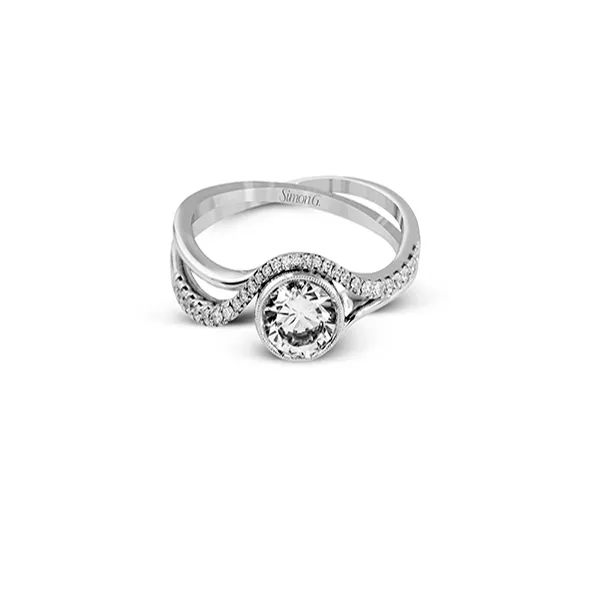 Platinum Semi-mount Engagement Ring Image 2 Diamond Showcase Longview, WA
