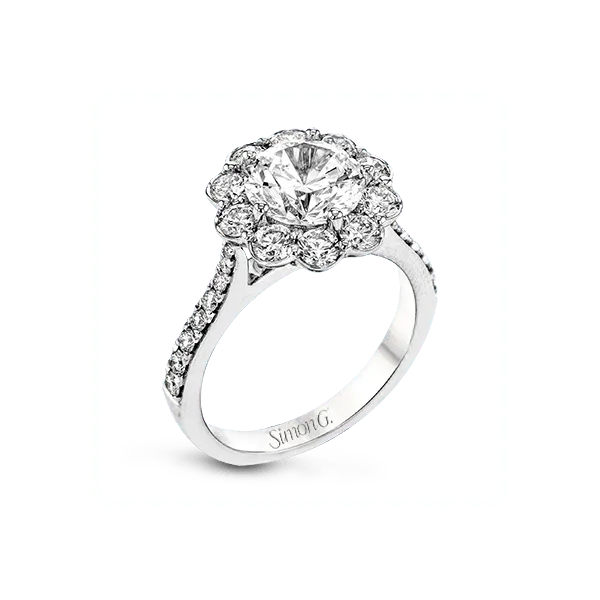 18k White Gold Semi-mount Engagement Ring Diamond Showcase Longview, WA