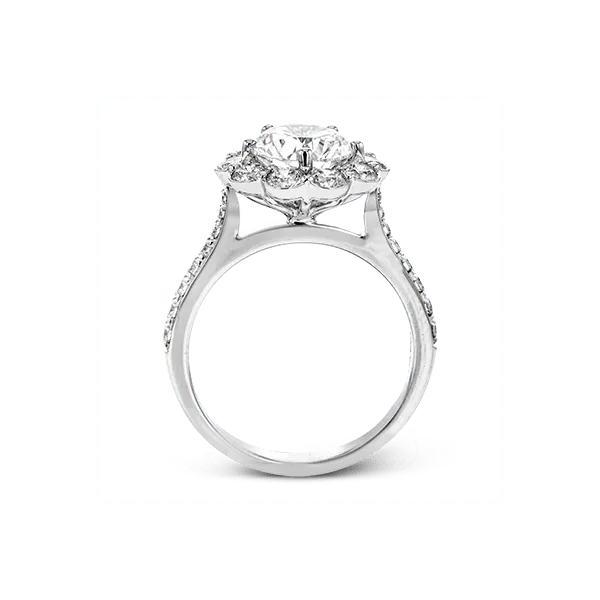 18k White Gold Semi-mount Engagement Ring Image 3 Diamond Showcase Longview, WA