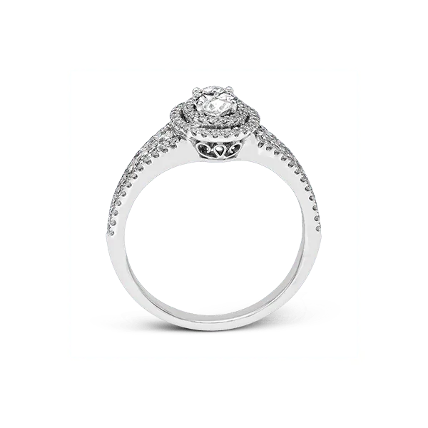 Platinum Semi-mount Engagement Ring Image 3 Diamond Showcase Longview, WA