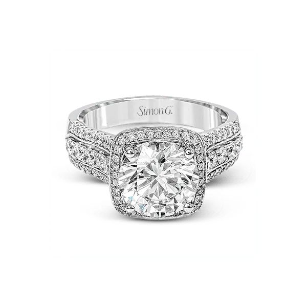 18k White Gold Semi-mount Engagement Ring Image 2 Diamond Showcase Longview, WA