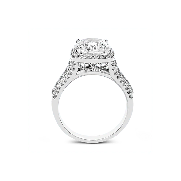 Platinum Semi-mount Engagement Ring Image 3 Diamond Showcase Longview, WA