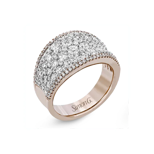 18k White & Rose Gold Diamond Fashion Ring Diamond Showcase Longview, WA