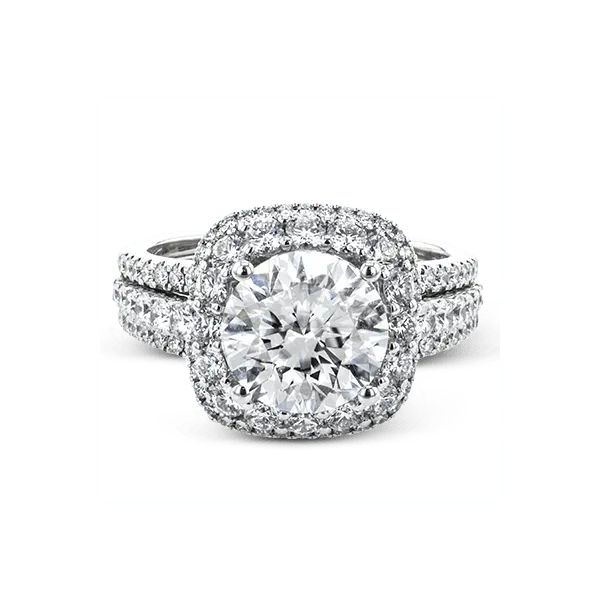 18k White Gold Semi-mount Engagement Ring Image 2 Diamond Showcase Longview, WA