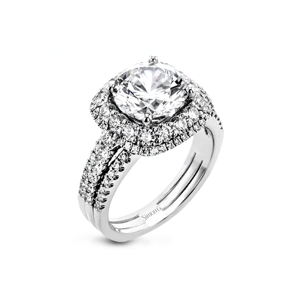 Platinum Semi-mount Engagement Ring Diamond Showcase Longview, WA