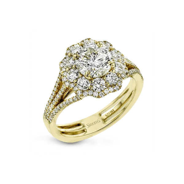 18k Yellow Gold Semi-mount Engagement Ring Diamond Showcase Longview, WA