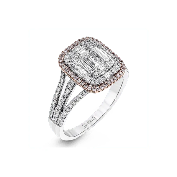 18k White & Rose Gold Diamond Fashion Ring Diamond Showcase Longview, WA