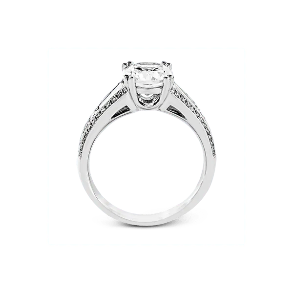 18k White Gold Semi-mount Engagement Ring Image 3 Diamond Showcase Longview, WA