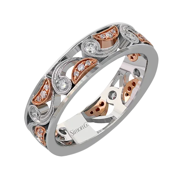 18k White & Rose Gold Diamond Fashion Ring Diamond Showcase Longview, WA