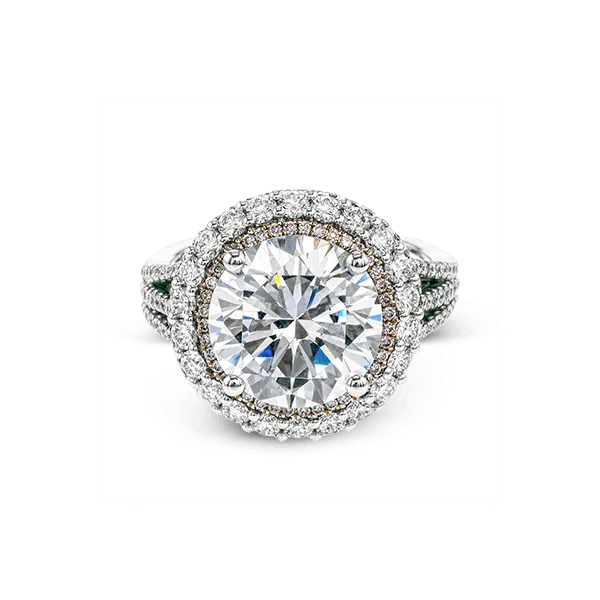 18k White & Rose Gold Semi-mount Engagement Ring Image 2 James & Williams Jewelers Berwyn, IL