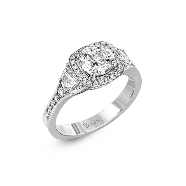 Platinum Semi-mount Engagement Ring Diamond Showcase Longview, WA