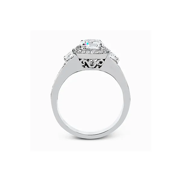 Platinum Semi-mount Engagement Ring Image 3 James & Williams Jewelers Berwyn, IL