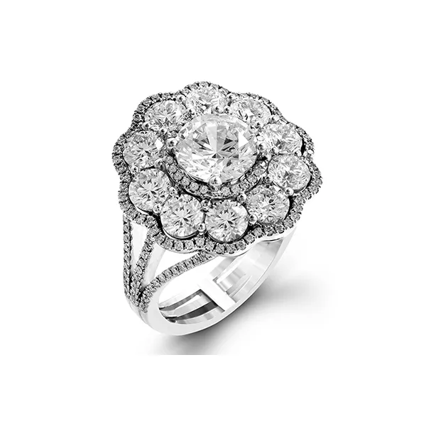 Platinum Semi-mount Engagement Ring Diamond Showcase Longview, WA